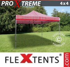 Tenda Dobrável FleXtents Pro Xtreme 4x4m Raiado