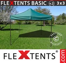 Tenda Dobrável FleXtents Basic 3x3m verde