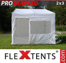 Tenda Dobrável FleXtents PRO Trapezo 2x3m, Inclui 4 paredes laterais - Comprar já!