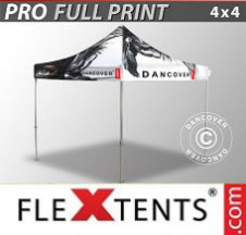 Tenda dobrável FleXtents PRO com impressão digital total 4x4m