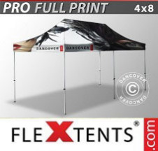Tenda dobrável FleXtents PRO com impressão digital total 4x8m