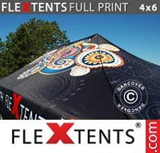 Tenda dobrável FleXtents PRO com impressão digital total para tendas dobráveis 