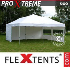 Tenda Dobrável FleXtents Pro Xtreme 6x6m Branco, incl. 8 paredes laterais