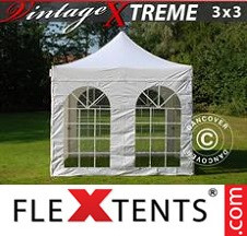 Tenda Dobrável FleXtents Pro Xtreme 3x3m Branco, incl. 4 