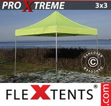 Tenda Dobrável FleXtents Pro Xtreme 3x3m Amarelo néon/verde