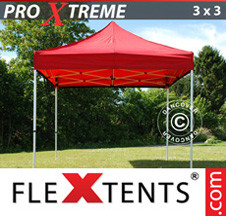 Tenda Dobrável FleXtents Pro Xtreme 3x3m Vermelho - Comprar já!