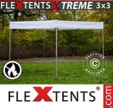 Tenda Dobrável FleXtents Pro Xtreme 3x3m Branca, Retardante de...