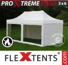 Tenda Dobrável FleXtents Pro Xtreme  3x6m Branco, incl. 6 paredes...