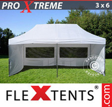 Tenda Dobrável FleXtents Pro Xtreme 3x6m Branco, incl. 6 paredes laterais - Comprar já!